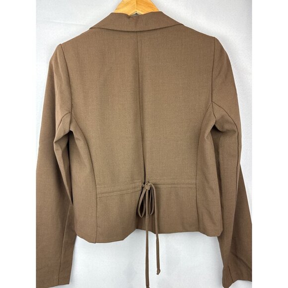 XOXO Collection Womens Brown Blazer Jacket Size M - Picture 3 of 5